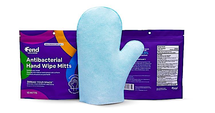 Fend Antibacterial Hand Wipe Mitts
