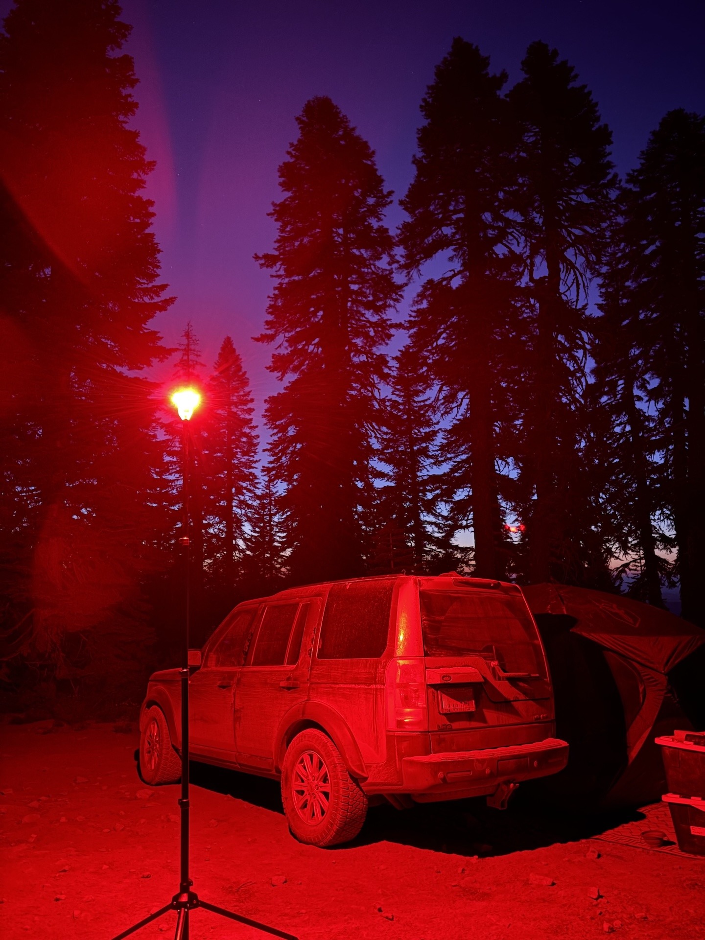 Devos LightRanger 2000 red light option at campground