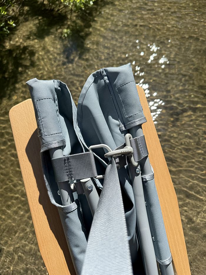REI Coop Wunderland chair clip that keeps it folded