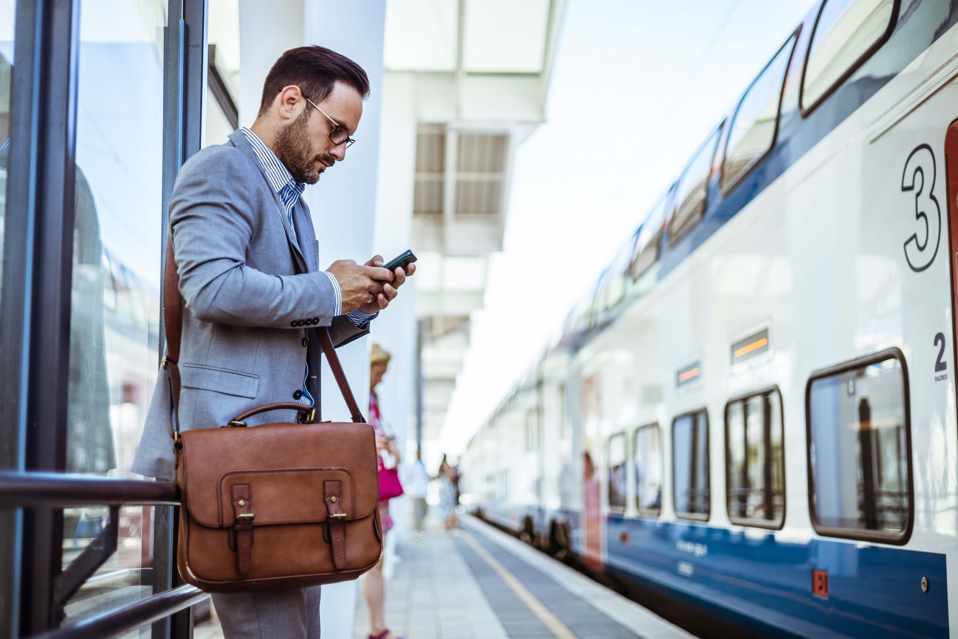 commuter bag accessing