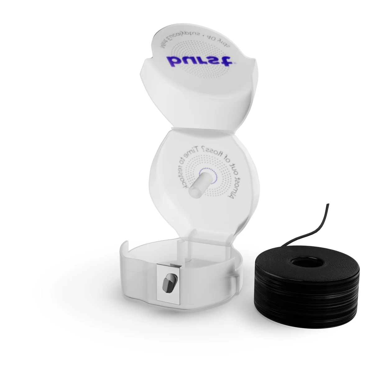 Burst Expanding Floss container and refill bobbin