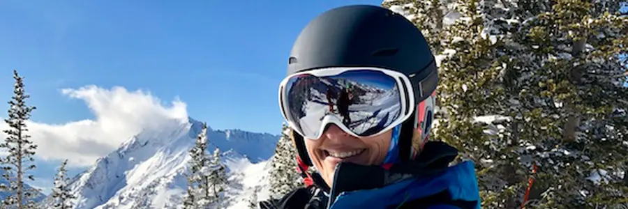 Bollé ski helmet and goggles