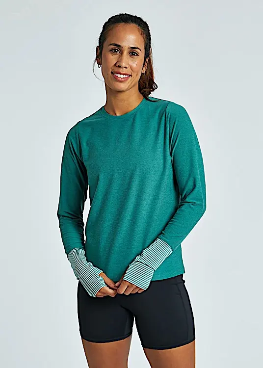 Oiselle Lux Cuffed Long Sleeve Shirt