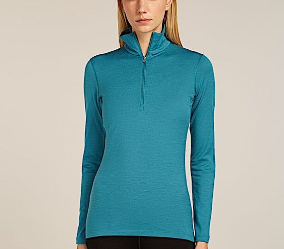 Icebreaker Women's Merino 200 Oasis. Long Sleeve Half Zip Thermal Top