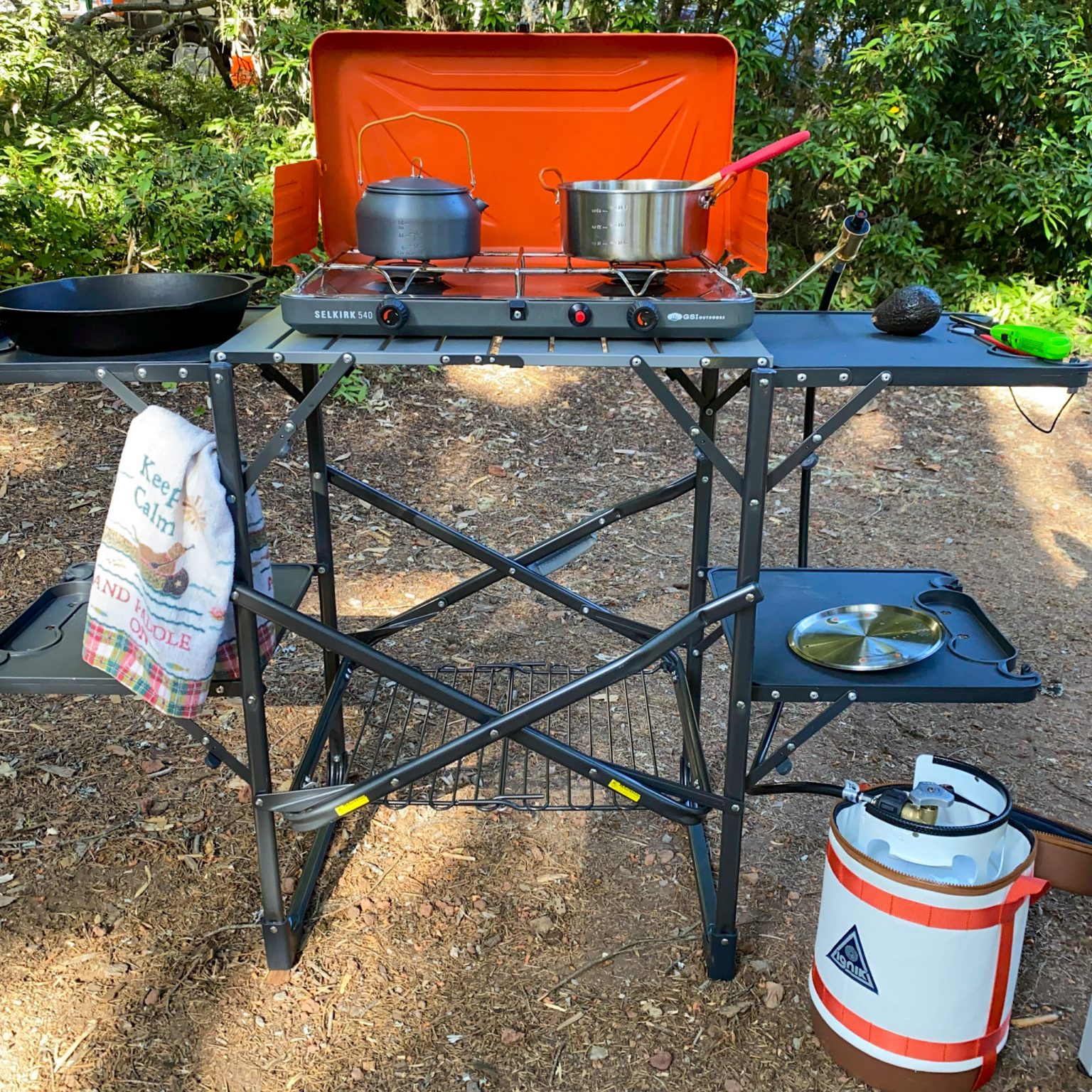 GCI Outdoor cook station for your next camping adventure