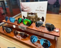 pair of Fin-Nor sunglasses with adjustable nose pads