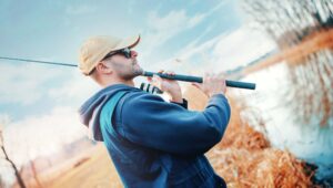 polarized fishing sunglasses while fishing
