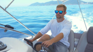 wearing polarized fishing sunglasses with polycarbonate lenses